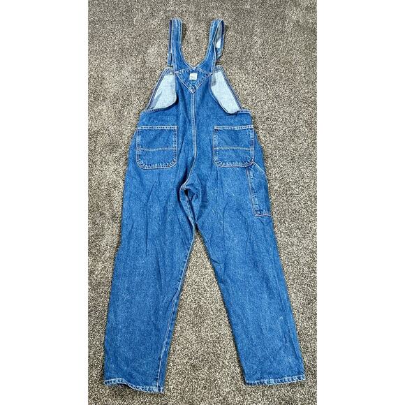 Vintage Pointer Brand Bib Overalls Made in USA W36 L-S Dark Blue Denim 14916 - Picture 10 of 15